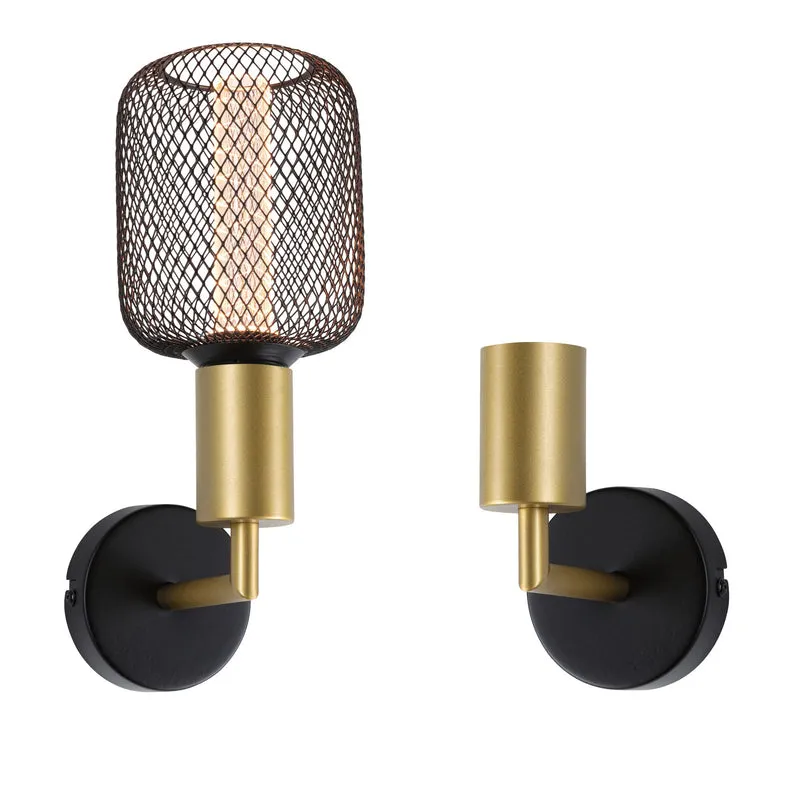 Paulmann Wandleuchte Ravi IP44 E27 max. 60W Schwarz matt#Gold dimmbar