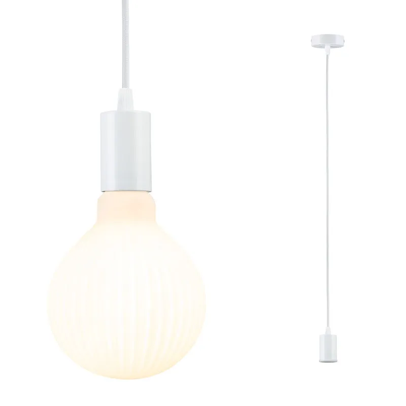 Paulmann Pendelleuchte Ravi IP44 E27 max. 60W Weiß matt dimmbar