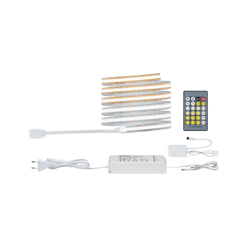 Paulmann MaxLED 1000 LED Strip Full-Line COB Basisset 1,5m 15,5W 1200lm/m 672 LEDs/m Tunable White 40VA