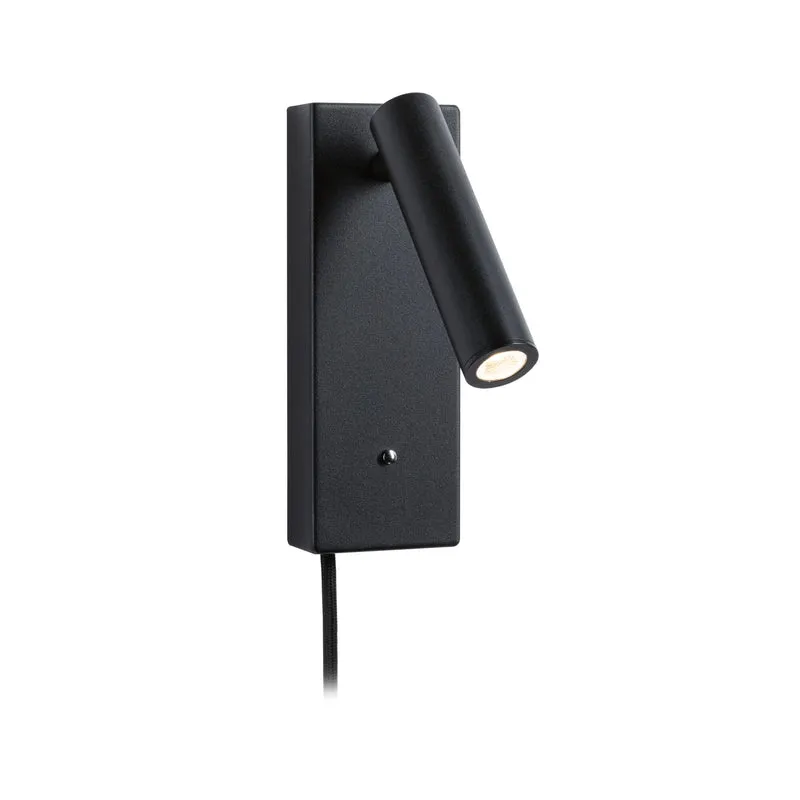 Paulmann LED Wandleuchte Hulda 3-Step-Dim 3000K 130lm 230V 2,5W dimmbar Schwarz matt