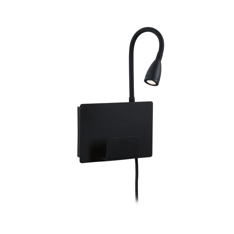 Paulmann LED Wandleuchte Halina 2700K 200lm 230V 2,4W Schwarz matt