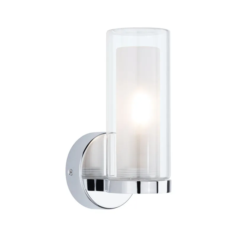 Paulmann Selection Bathroom Wandleuchte Luena IP44 E14 230V max. 20W dimmbar Chrom#Glas