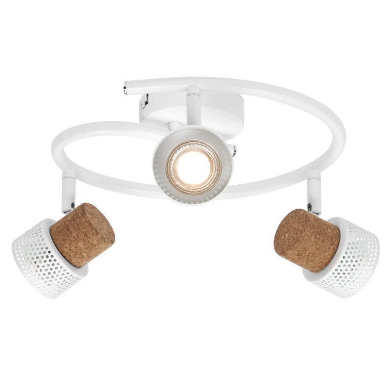 OSRAM DECOR SPOT CORK Spiral Deckenleuchte, 3 x 3,4W, 690lm, weiß