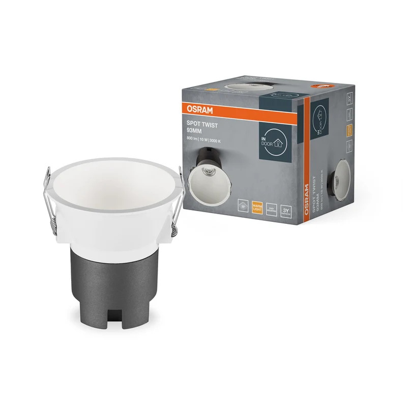 OSRAM SPOT TWIST Ø 93mm Downlight, weiß, 10W, 800lm, 830 WT