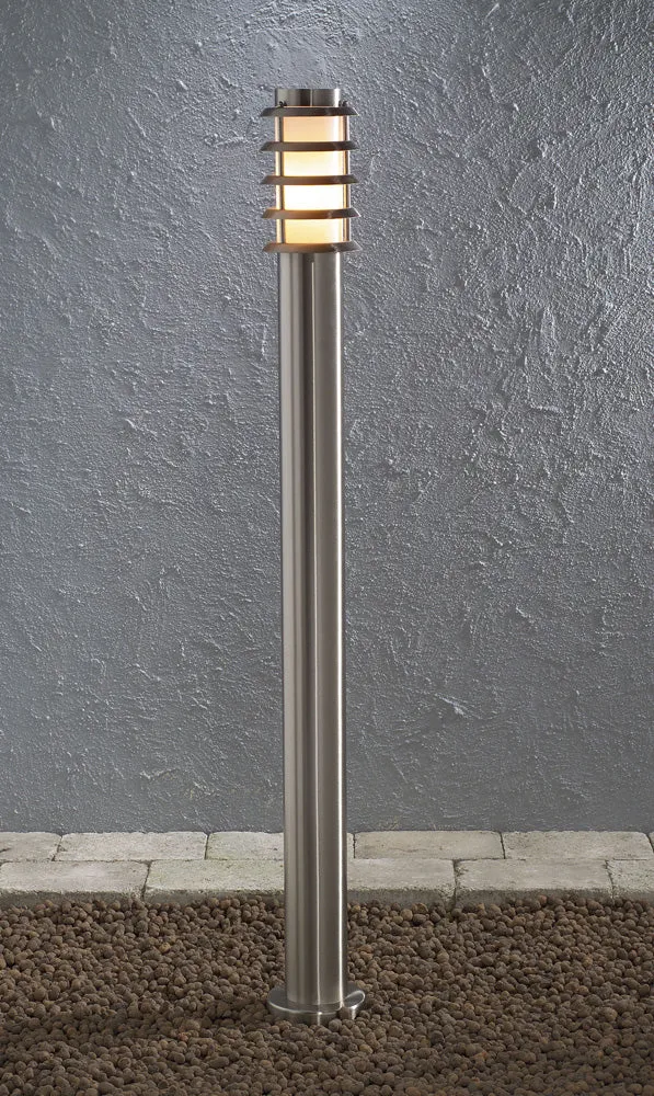 Konstsmide Wegeleuchte Trento Edelstahl, opales Acrylglas