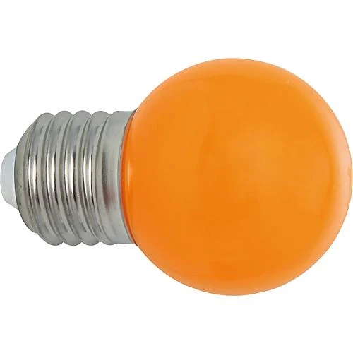 EGB LED Tropfenlampe IP54 E27 1W orange