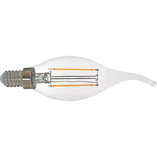 EGB Filament Windstoßlampe klar E14 2W 250lm 2700K