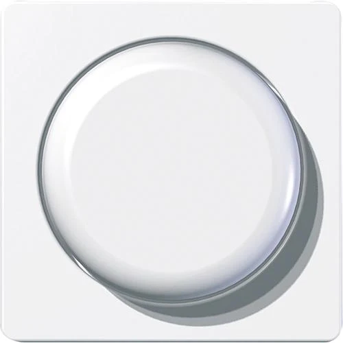 Dimmer-Zentralplatt.m.Drehknopf reinweiß 102231