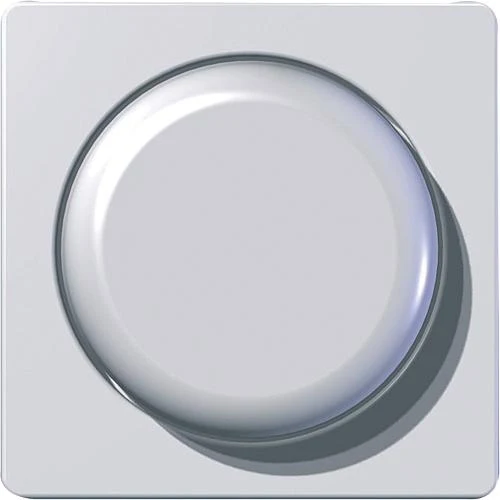Dimmer-Zentralplatte m.Drehknopf weiß 102232