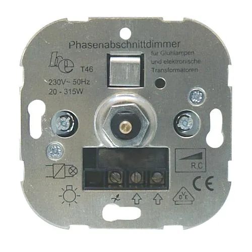 Dimmer Druck-Wechsel 20-315VA 4mm Welle (elektronische Transformatoren) 102246