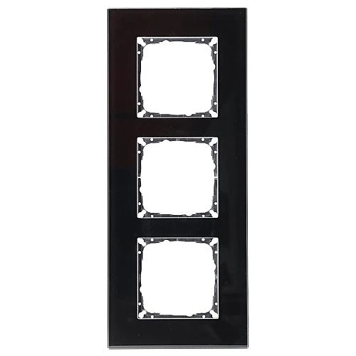 V55 Glasrahmen 3-fach schwarz