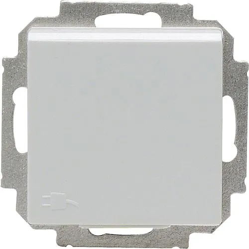 V55 Kombisteckdose reinw. mit Deckel