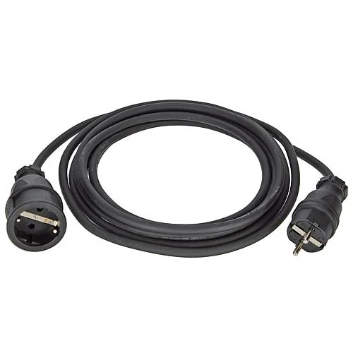 Gummi-Verlängerung H07RN-F3G1,5 schwarz 5m