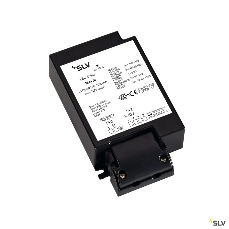 SLV LED-Treiber, 40W, 1000mA, inkl. Zugentlastung