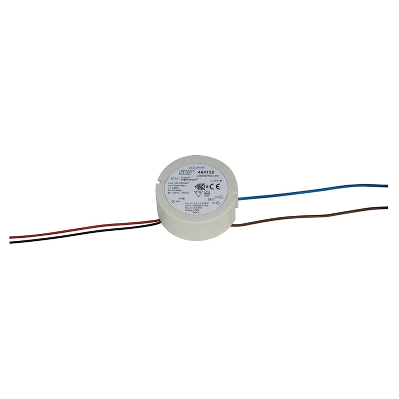 SLV LED-Treiber, 9W, 700mA, rund, ohne Zugentlastung