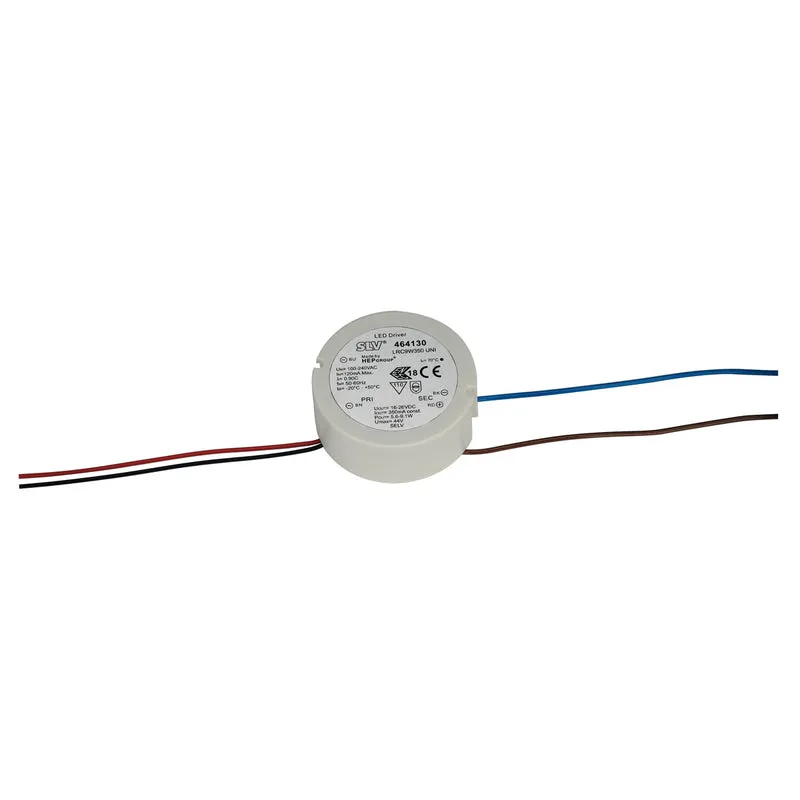 SLV LED-Treiber, 9W, 350mA, rund, ohne Zugentlastung
