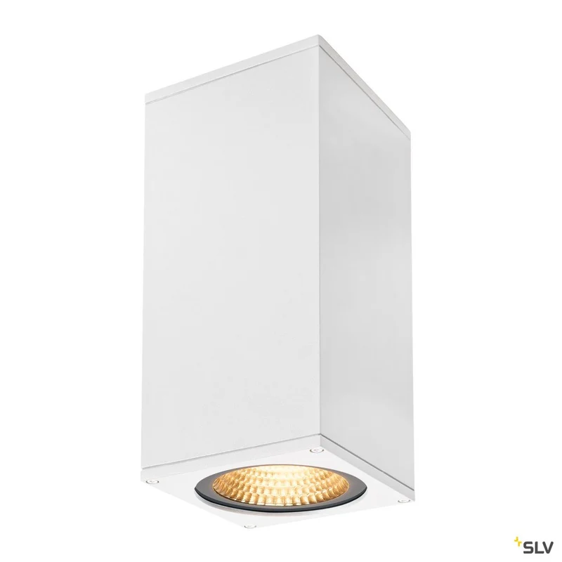 SLV BIG THEO WALL, Outdoor Wandleuchte, zweiflammig, LED, 3000K, Flood up/down, weiß, B/H/T 13/27,5/13,5 cm