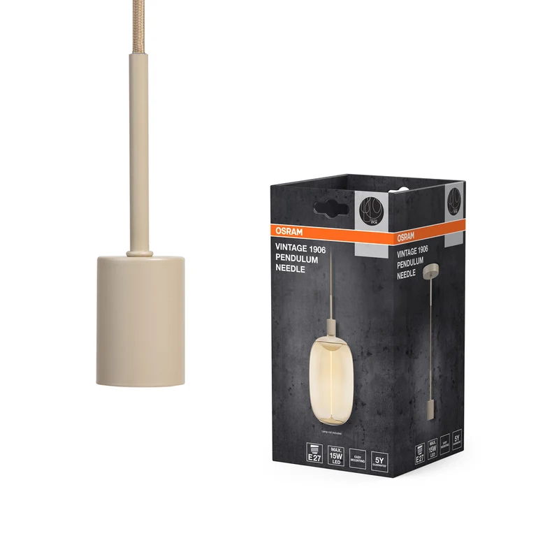 OSRAM Vintage 1906 PenduLum Needle Pendelleuchte E27 Beige