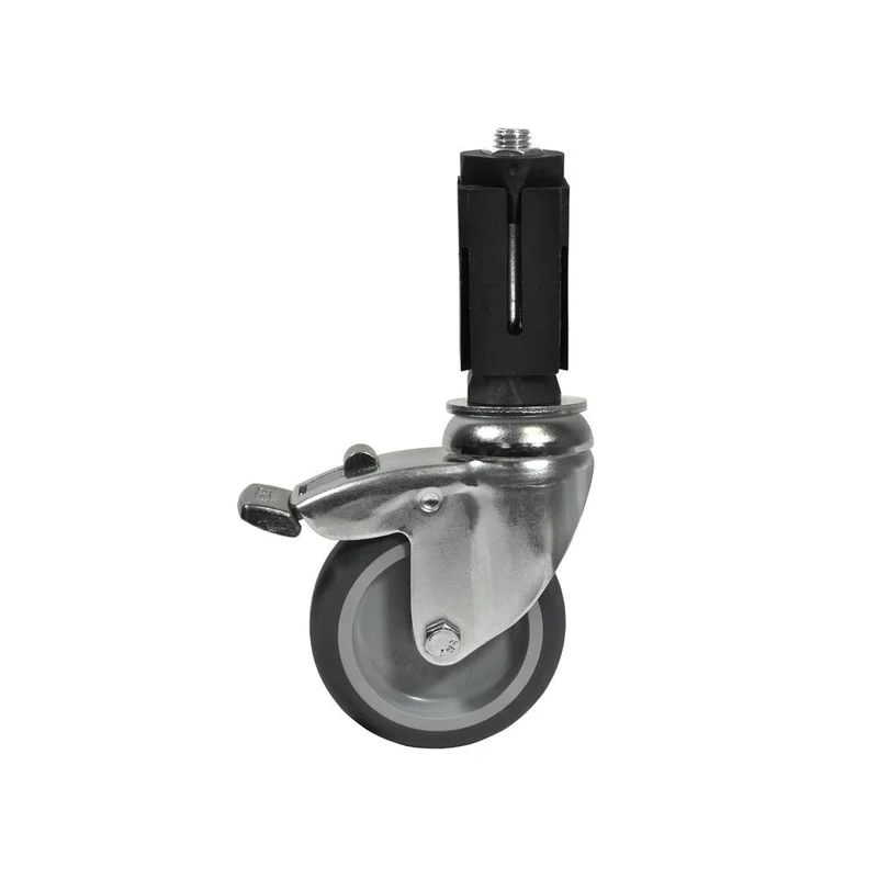 Lenkrolle mit Bremse 75 mm - inkl. Expander