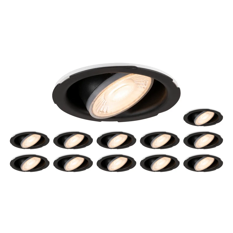 Set bestehend aus 12 x UNIVERSAL DOWNLIGHT PHASE IP20 38°, ohne Abdeckung