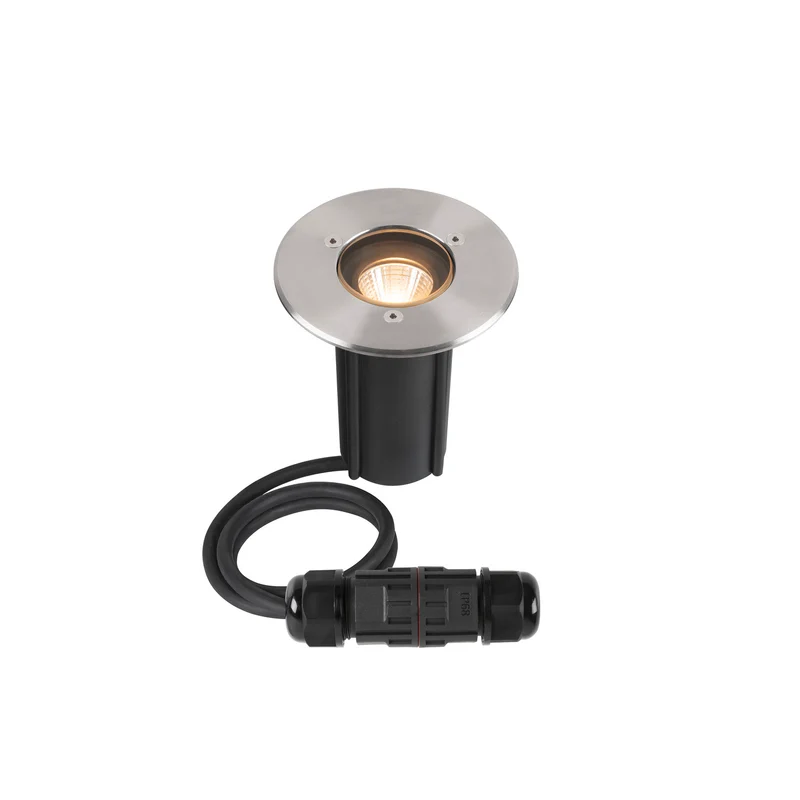 DASAR® S, Bodeneinbauleuchte, rund, 4 W, 3000 K, 24°, IP67, zylindrisch, anthrazit