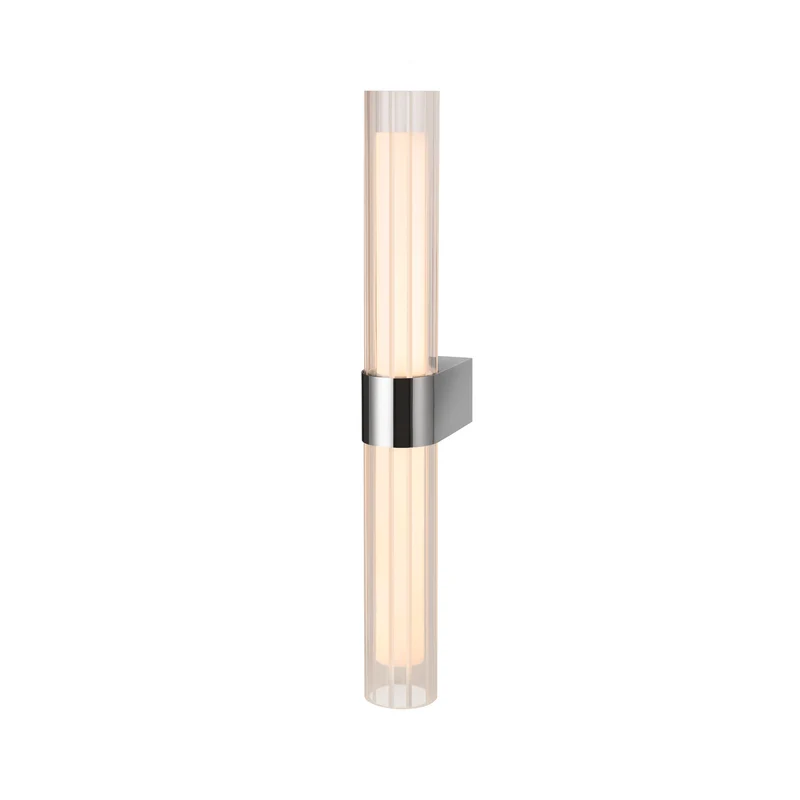 LYGANT double, Wandaufbauleuchte, 3000 K, 11 W, chrom