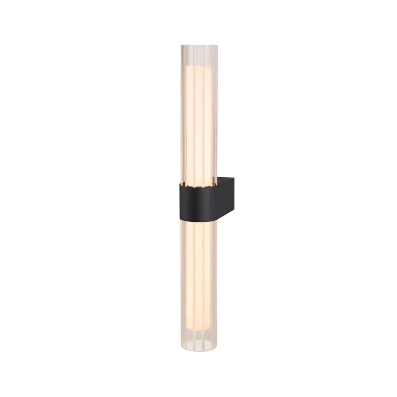 LYGANT double, Wandaufbauleuchte, 3000 K, 11 W, schwarz