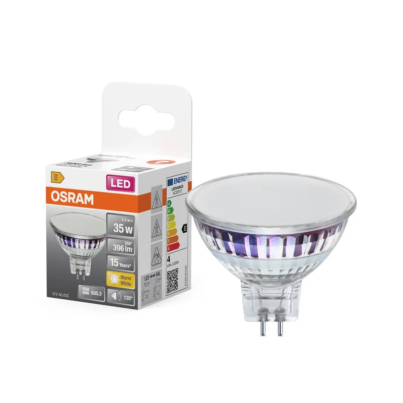 OSRAM SPOT MR16 GL 35 LED-Reflektorlampe, 4,3W, 396lm , GU5.3 , Warmweiß