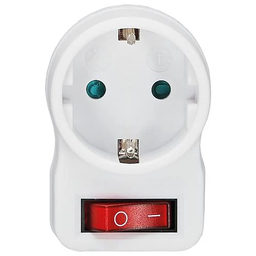 Zwischenstecker mit beleuchtetem Schalter