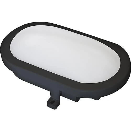 EGB LED Ovalarmatur IP54 12W 840lm 4000K, anthr