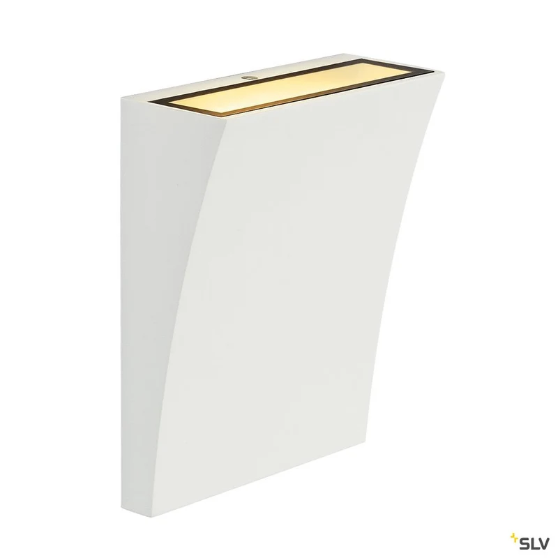 SLV DELWA WIDE LED Outdoor Wandleuchte, 3000K, 100°, weiss, IP44