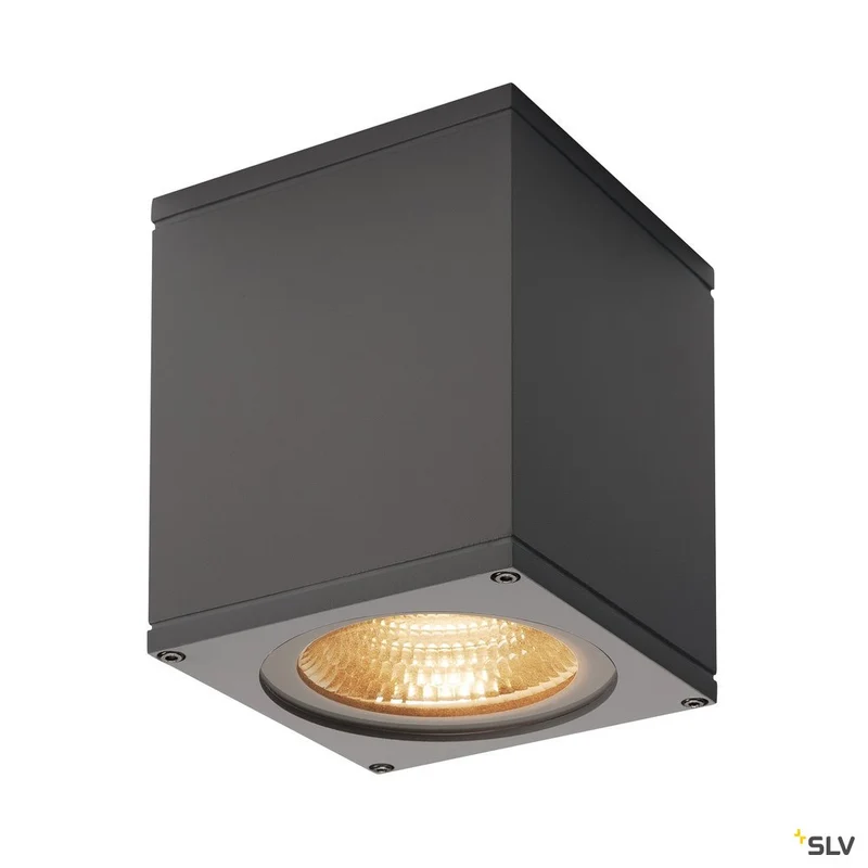 SLV BIG THEO WALL, Outdoor Wandleuchte, Flood down, LED, 3000K, anthrazit, B/H/T 13/14/13,5 cm