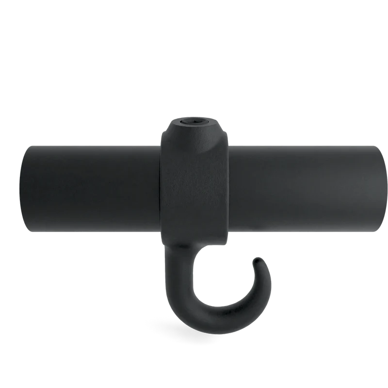 Stellring mit Haken schwarz 33,7 mm