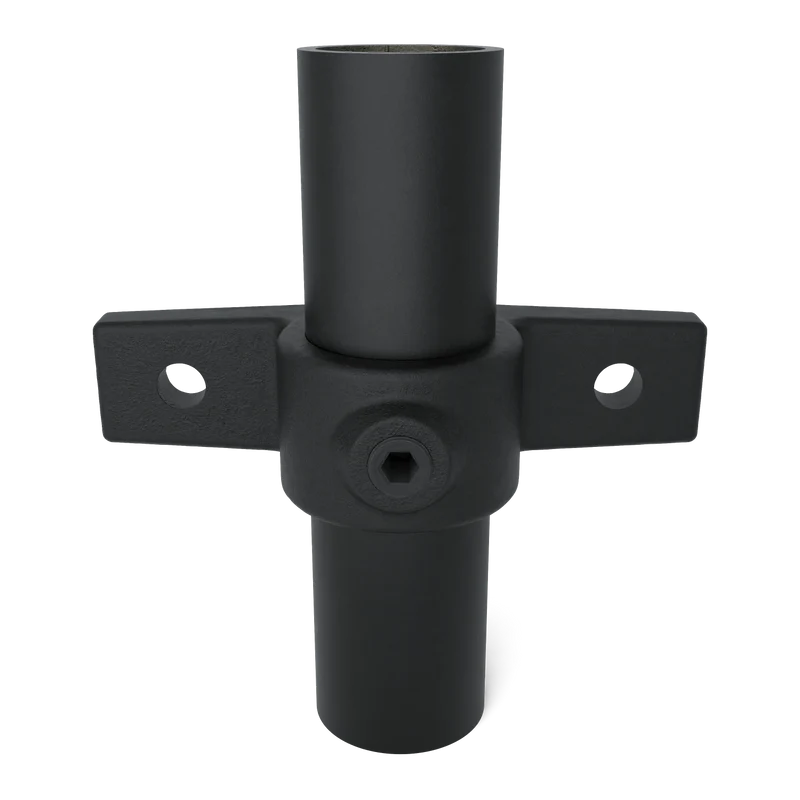 Ösenteil mit Doppellasche schwarz 26,9 mm