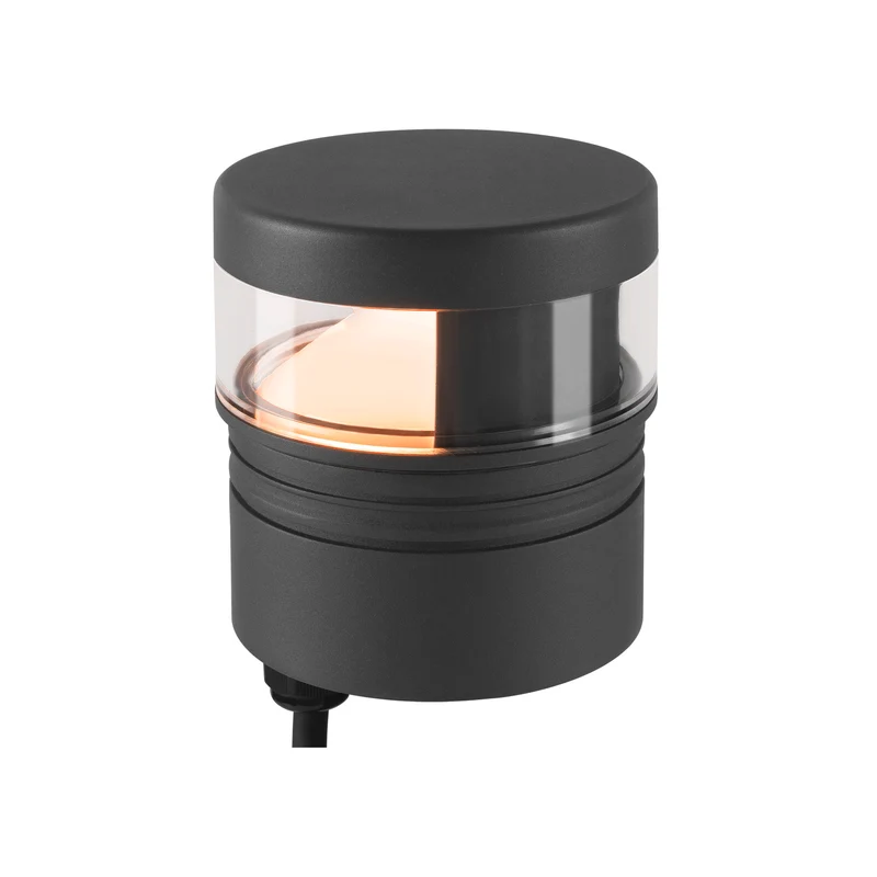 M-POL S Polehead 180°, entblendet, Leuchtenkopf, anthrazit, 10 W, 700 lm, 2700 K, CRI 80