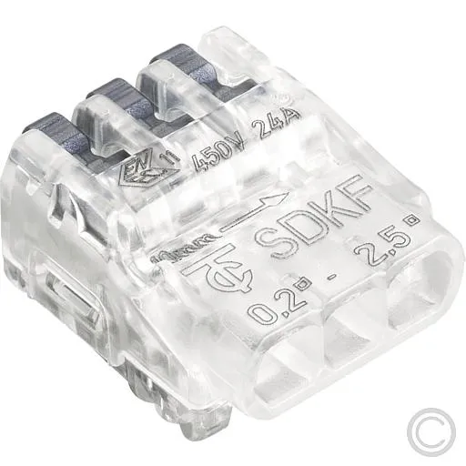 EGB Steckklemmen SDKF 3 transp./anthrazit