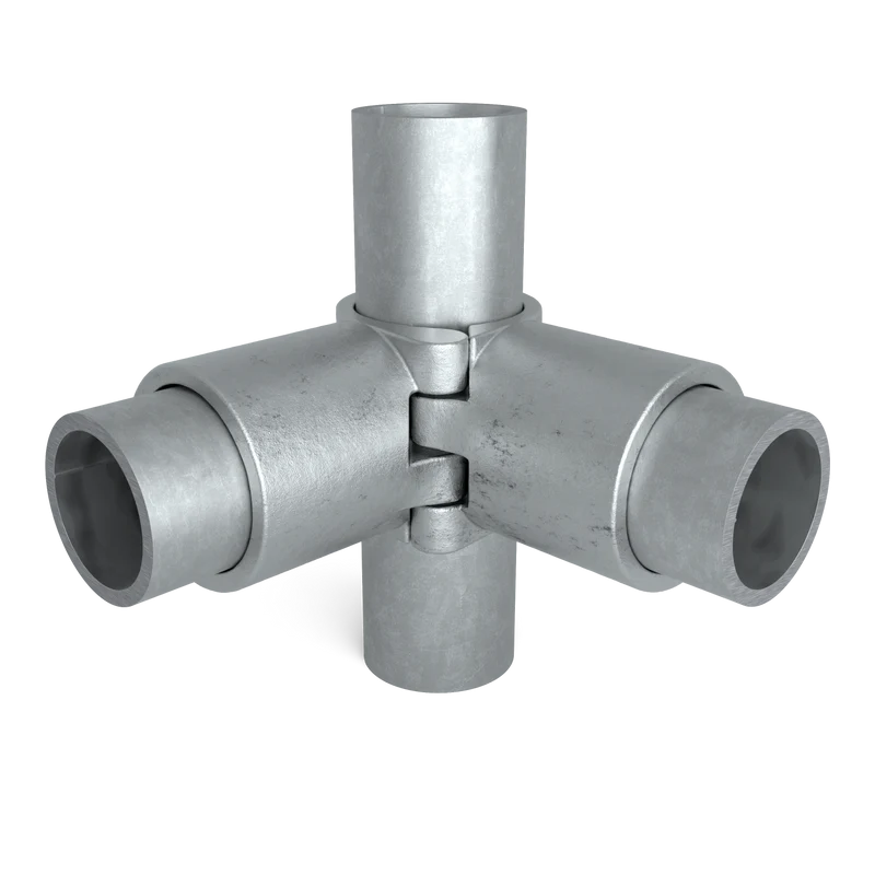 Eckstück 90° offen klappbar 48,3 mm