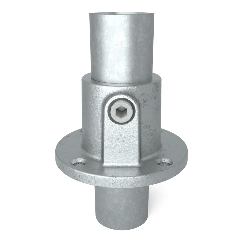 Fußplatte rund durchgehend 33,7 mm