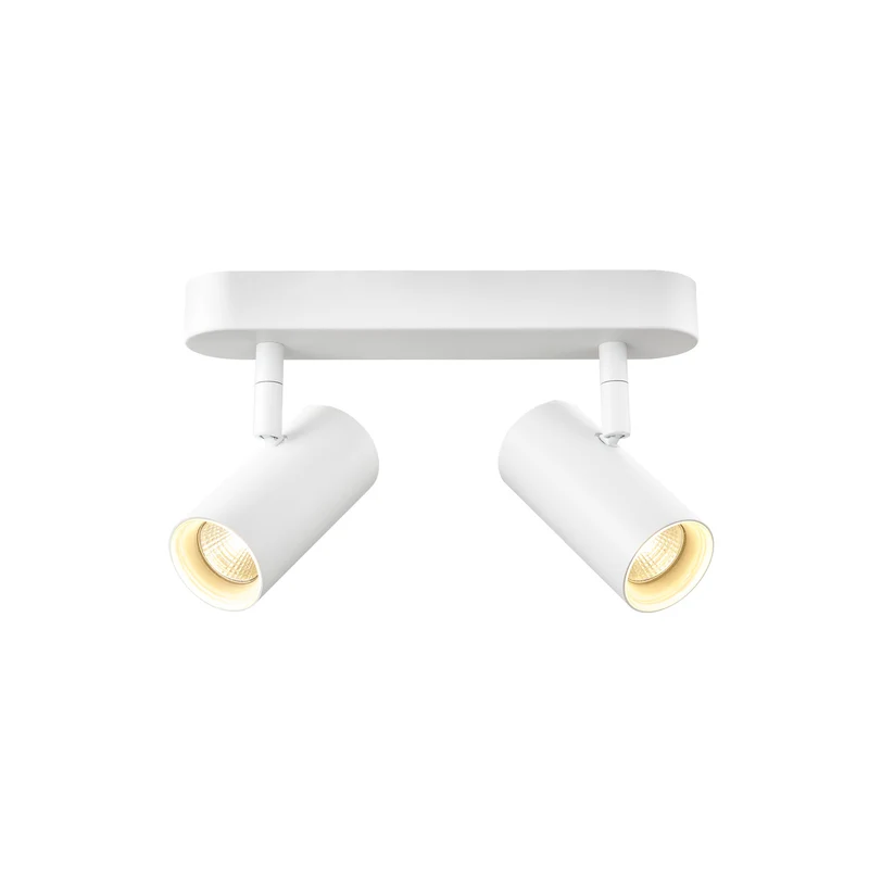 NOBLO®, Wand- und Deckenaufbauleuchte, double, rund, 2000-3000 K, 15 W, Dim-to-Warm, PHASE, 36°, weiß