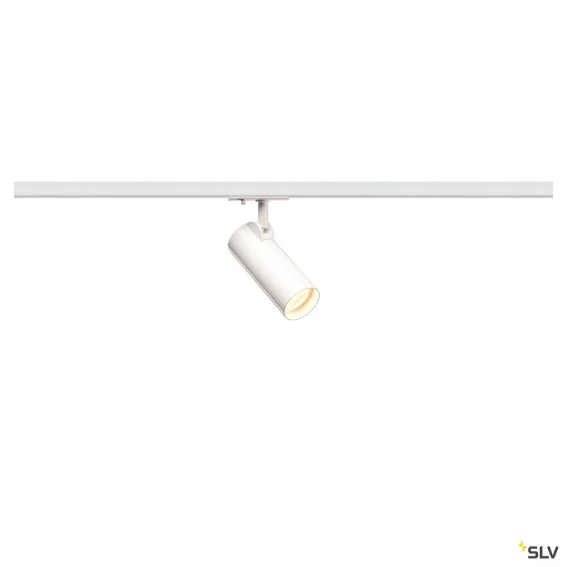 SLV HELIA 50 LED Strahler für 1Phasen Hochvolt-Stromschiene, 3000K, weiss, 35°, inkl. 1 Phasen-Adapter