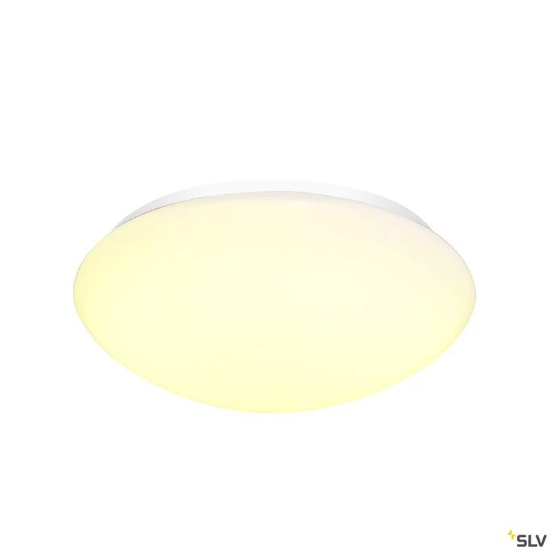 SLV LIPSY 40 Dome, LED Outdoor Wand- und Deckenaufbauleuchte, weiß, IP44, 3000/4000K