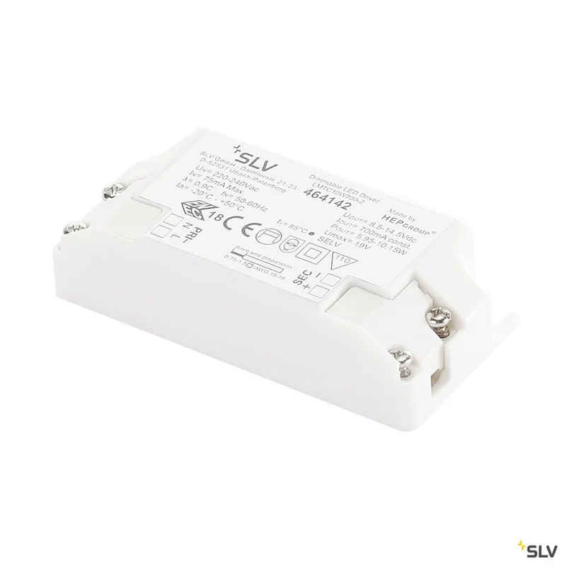 SLV LED-Treiber, 10W, 700mA, inkl. Zugentlastung, dimmbar