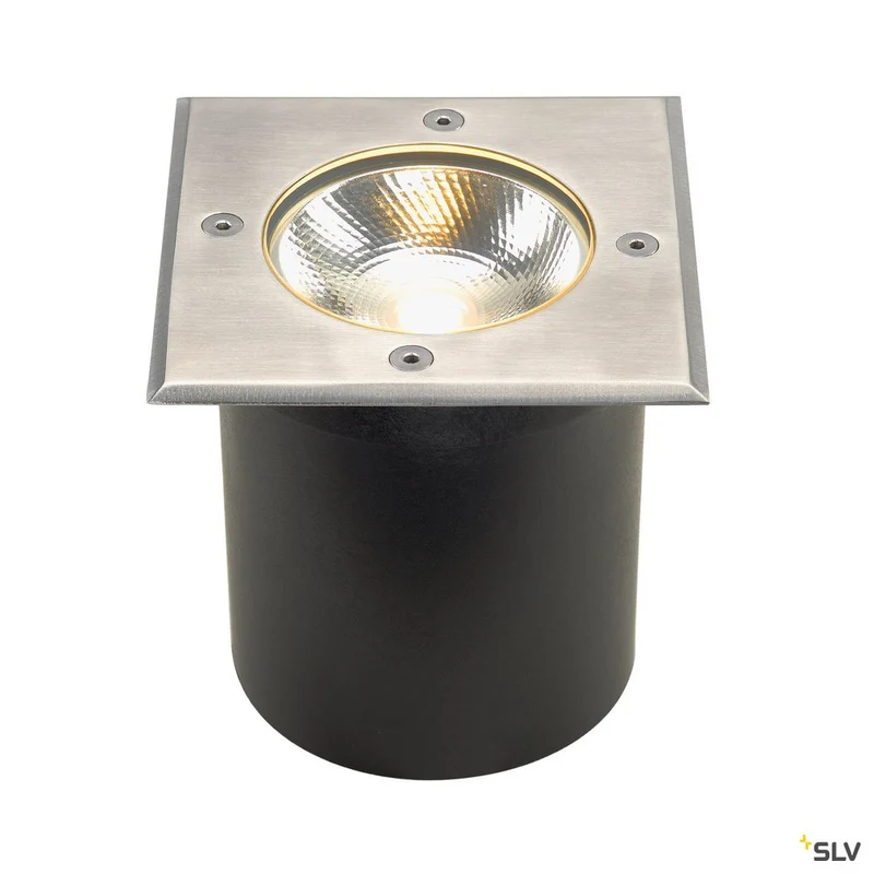 SLV Bodeneinbaustrahler ROCCI eckig Edelstahl 316