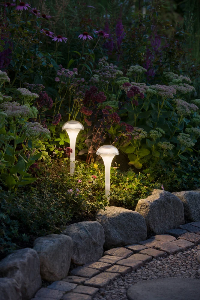 Konstsmide Assisi Solarleuchte 2erSet Farbwechsel RGB oder weiß 0,12W