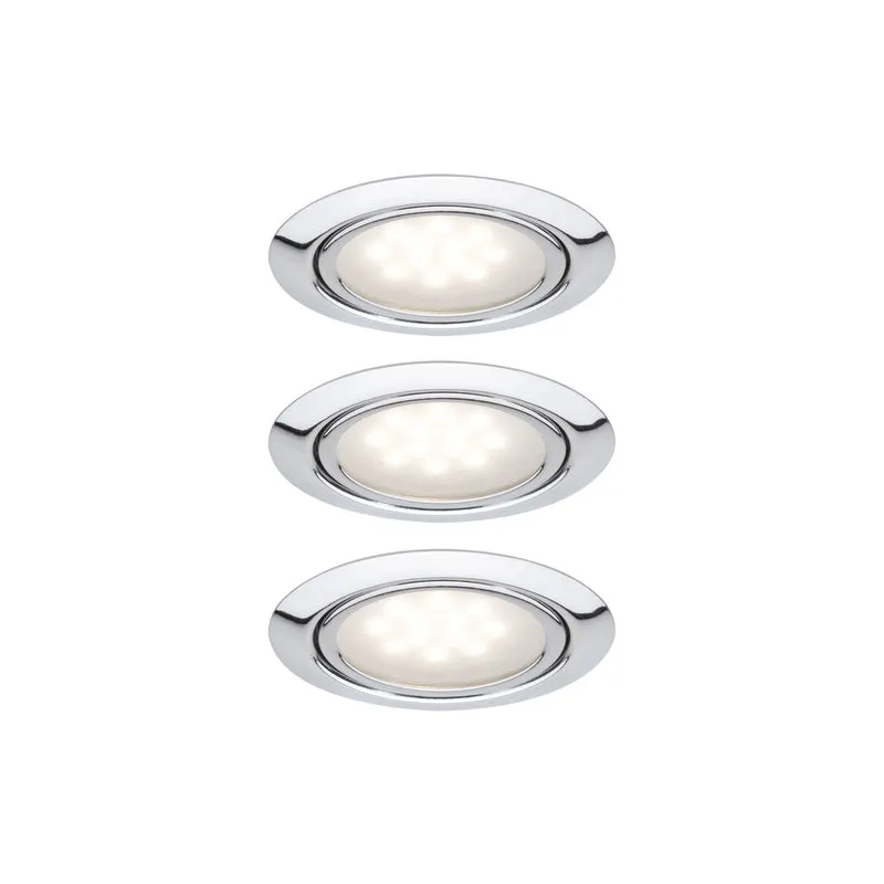 Paulmann Möbel EBL Set LED 3x1W 12VA 230/12V 65mm Chrom/Metall