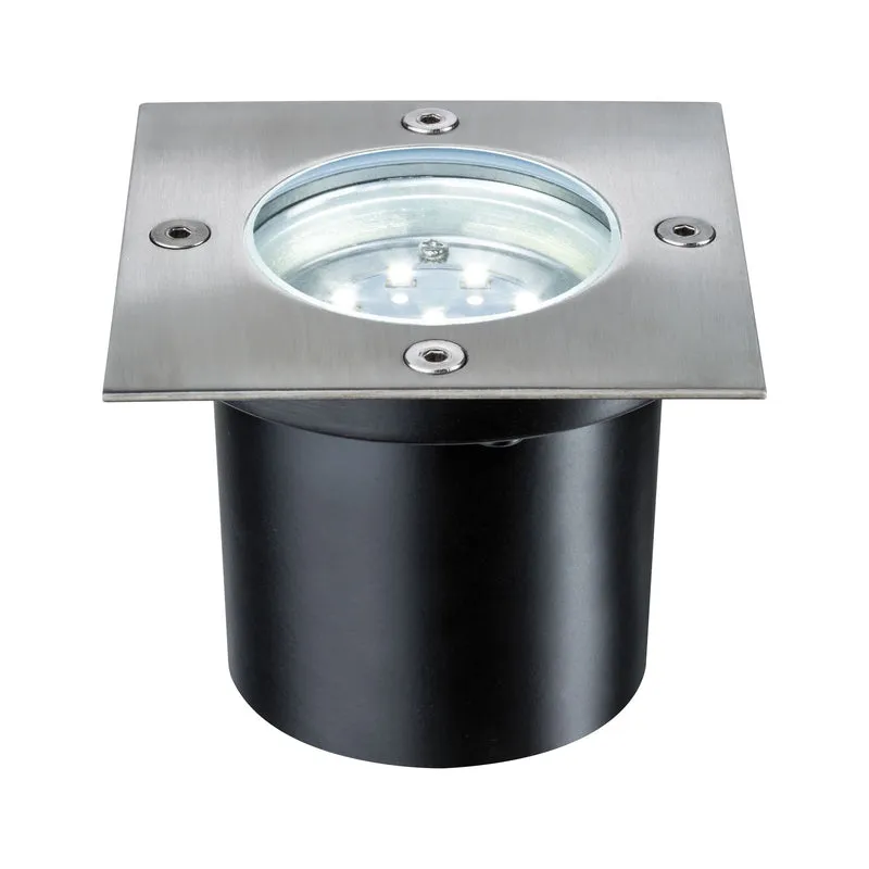 Paulmann Special EBL Set Boden eckig LED 3x1,2W 6VA 230/12V 100mm Edelstahl/Edelstahl