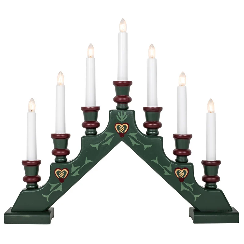 STAR TRADING Weihnachtsleuchter, SARA TRADITION, 7 x E10/34V/3W