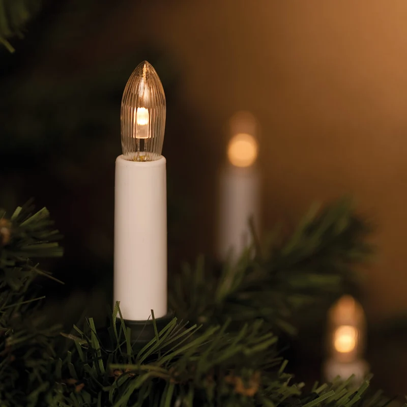 STAR TRADING LED-Weihnachtsbaumkette, klar/weiß, E10