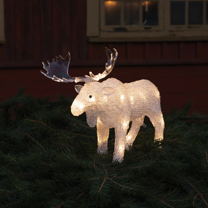 KONST SMIDE LED-Elch, 24 warmweiße LEDs