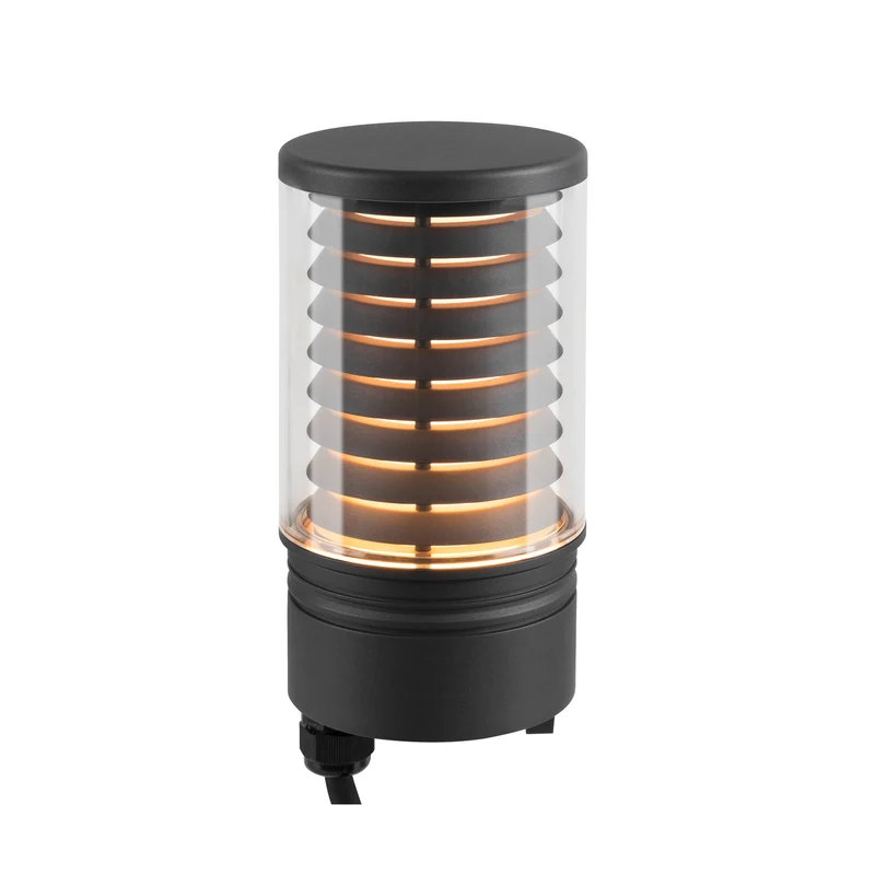 M-POL M Polehead, Louver Leuchtenkopf, anthrazit, 19 W, 350/370 lm, 2700/3000 K, CRI 90, DALI